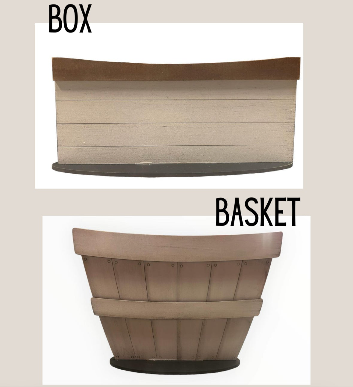 Ice Cream Basket Insert – Full Size | Interchangeable Summer Decor