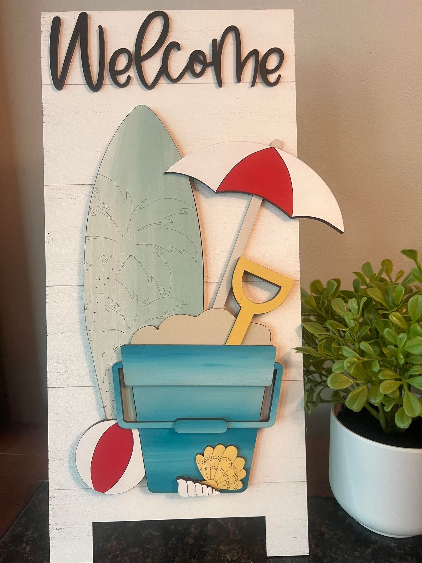 Summer Beach Welcome Sandwich Board