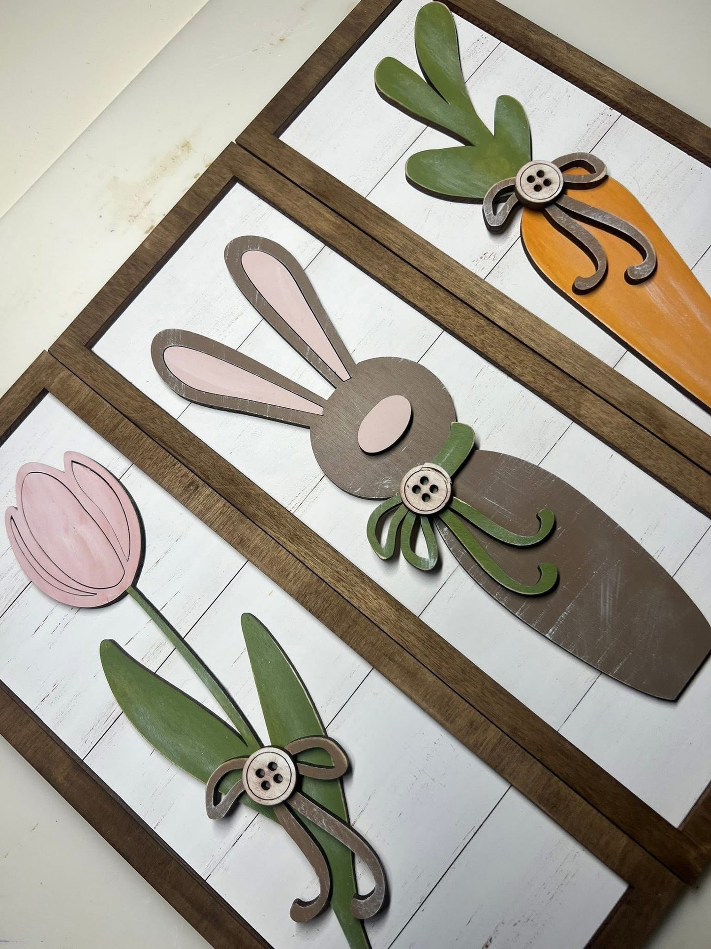 Easter Vertical Trio Sign