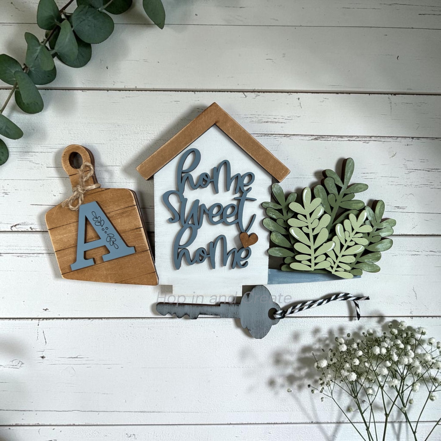 Personalized Home Sweet Home Full Size Interchangeable Basket Decor Insert