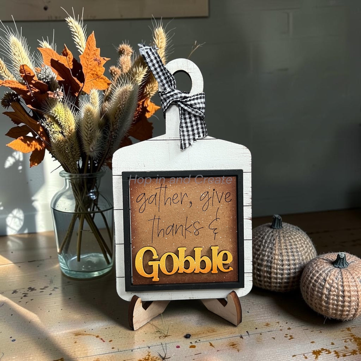 Thanksgiving Gobble till you Wobble Mini Tiles