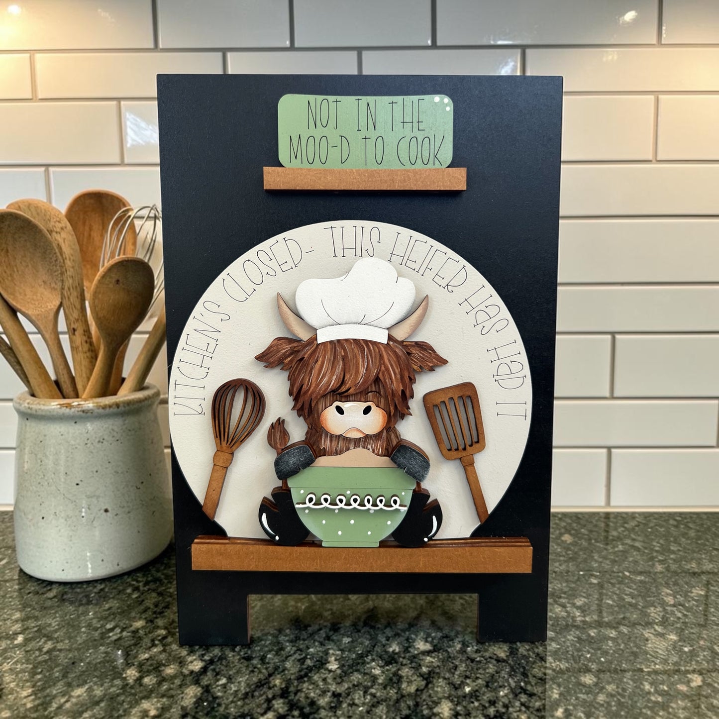 Highland Cow Kitchen (Not in the Moo’d) Easel Insert