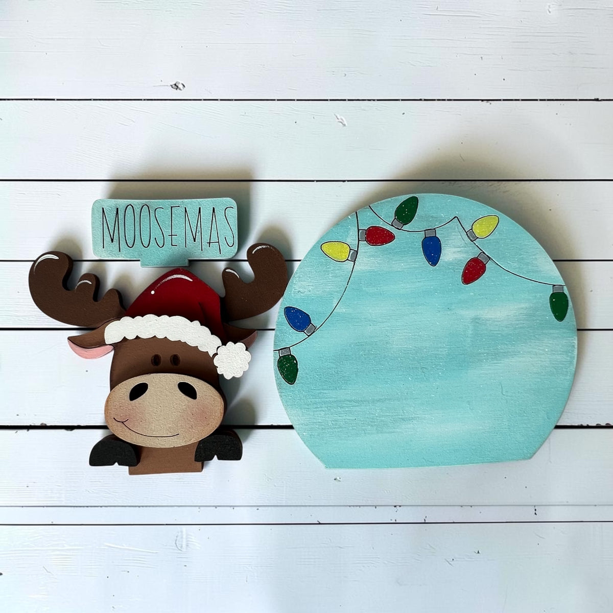 Christmas Moose Mini Snow Globe Insert