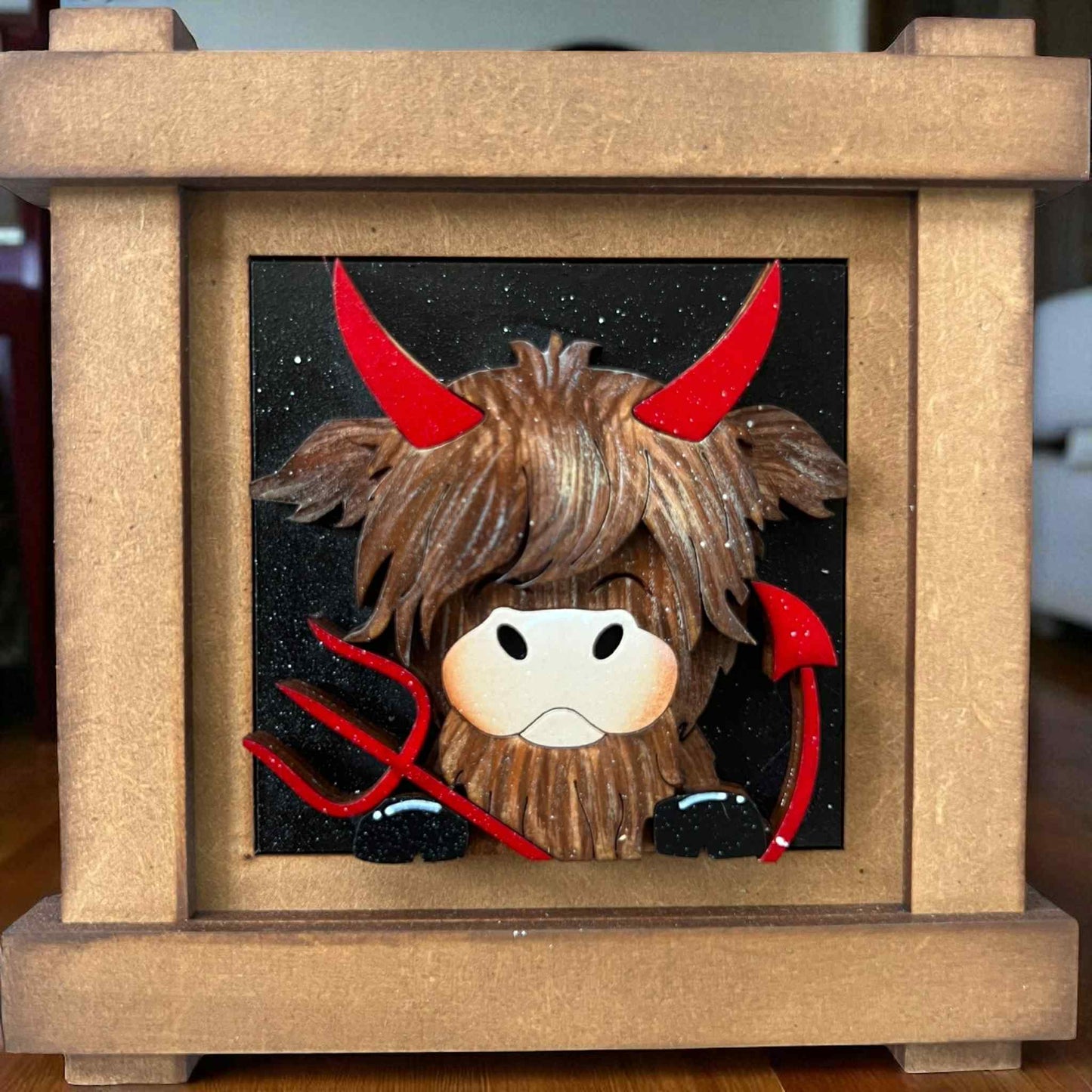 Highland Cow Halloween Mini Tiles