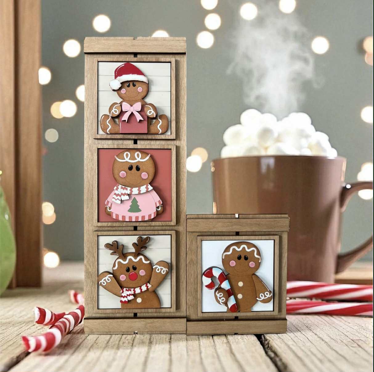 Christmas Gingerbread Crew 2 Tiles
