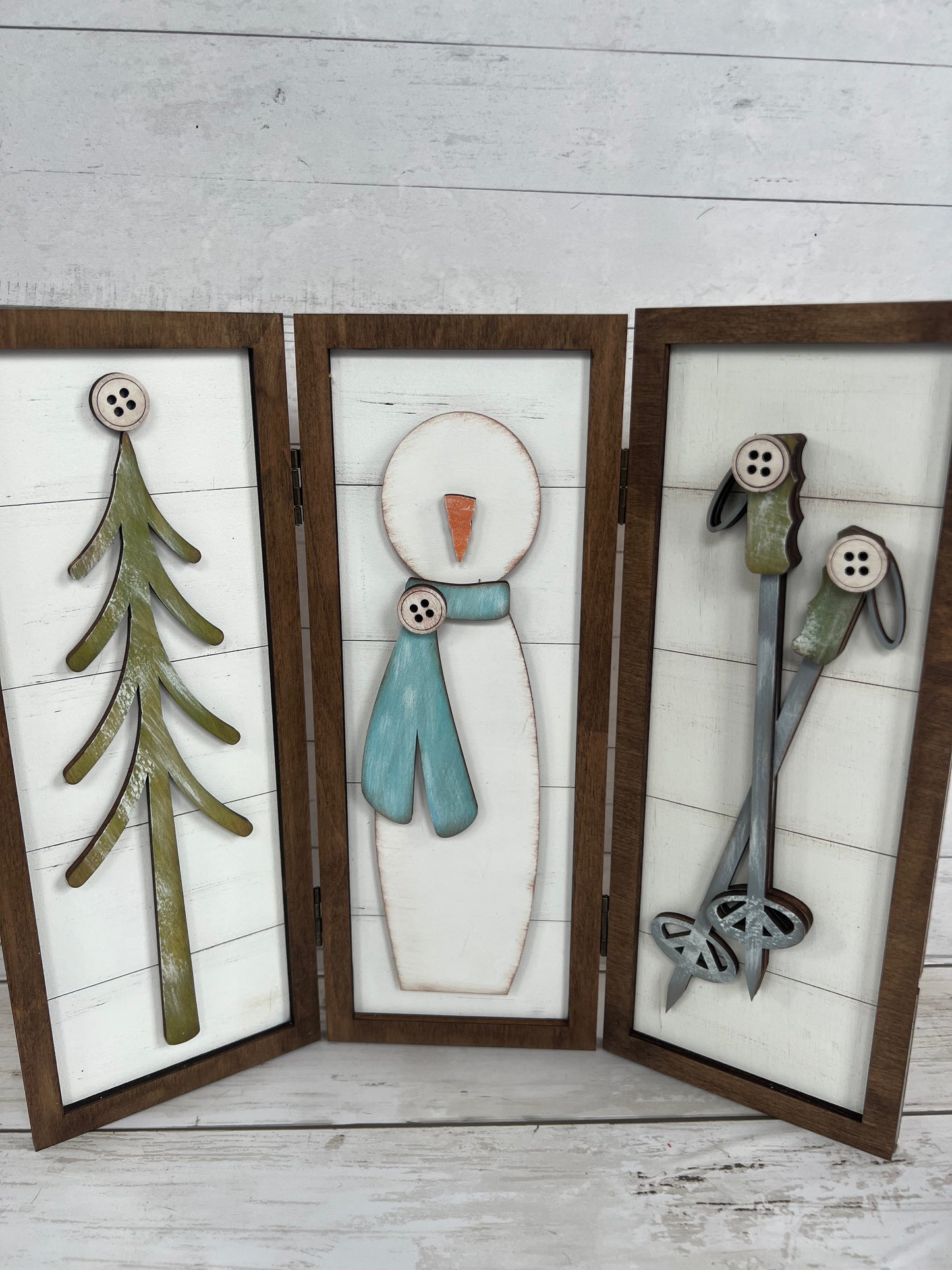 Winter Vertical Trio Sign