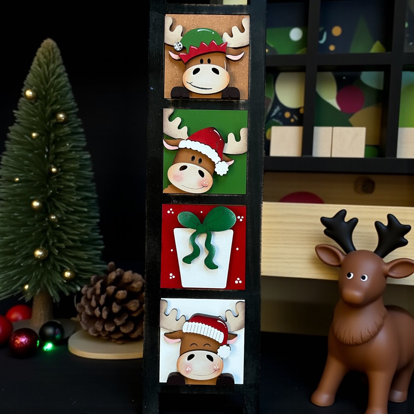 Christmas Moose Mini Tiles