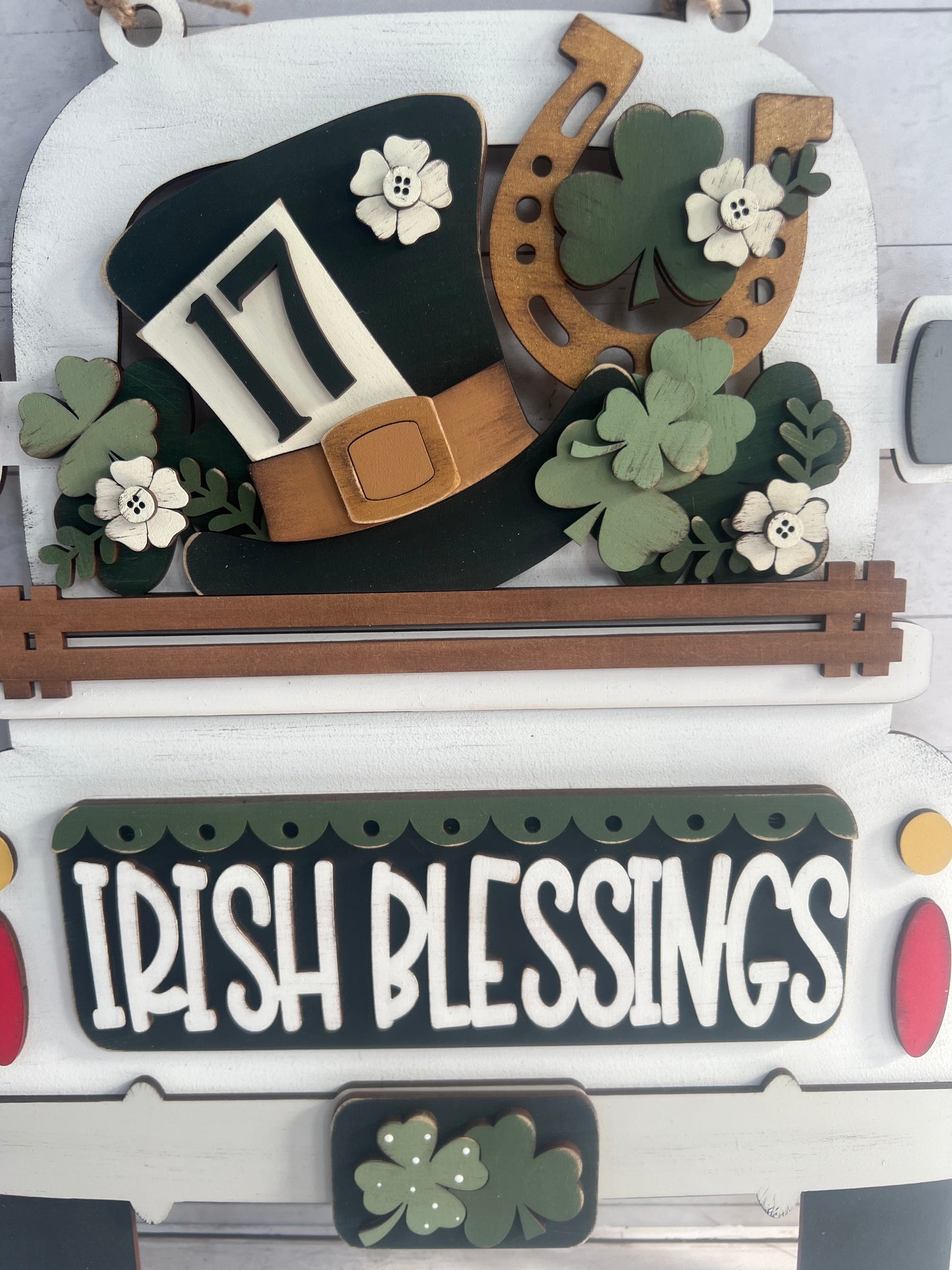 St. Patrick's Day Irish Blessing Hanging Truck | Cutting Board