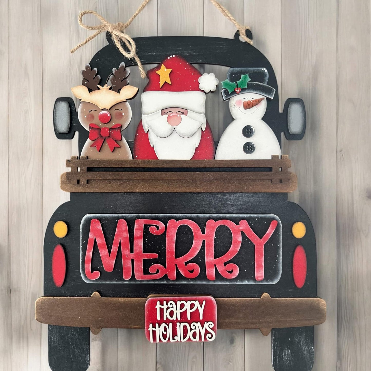 Christmas Crew 2 Hanging Truck | Cutting Board