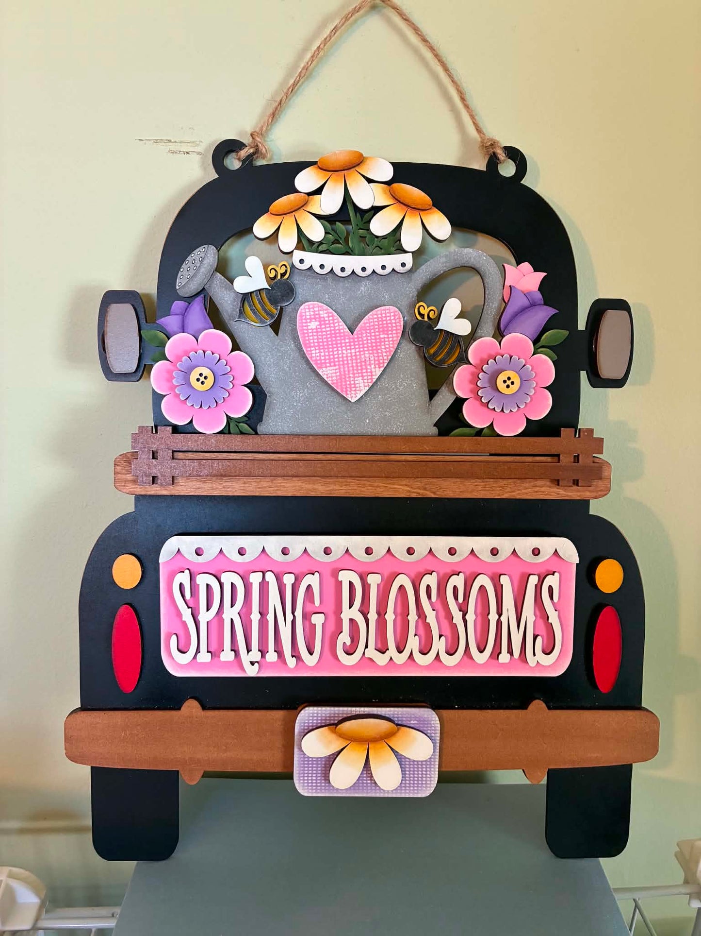 Spring Blossoms Truck Insert | Interchangeable Seasonal Decor