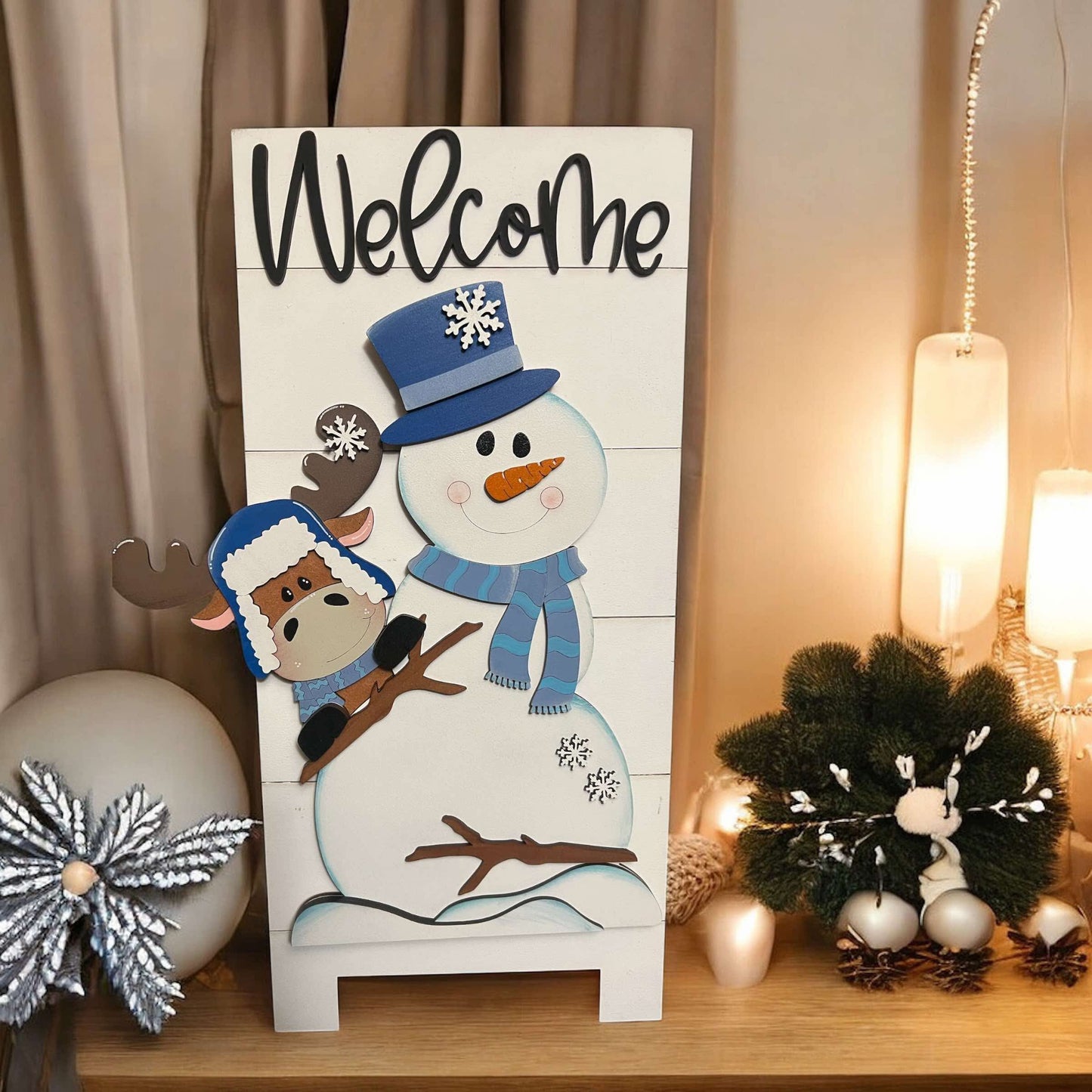 Winter (snowman) Welcome Sandwich Board