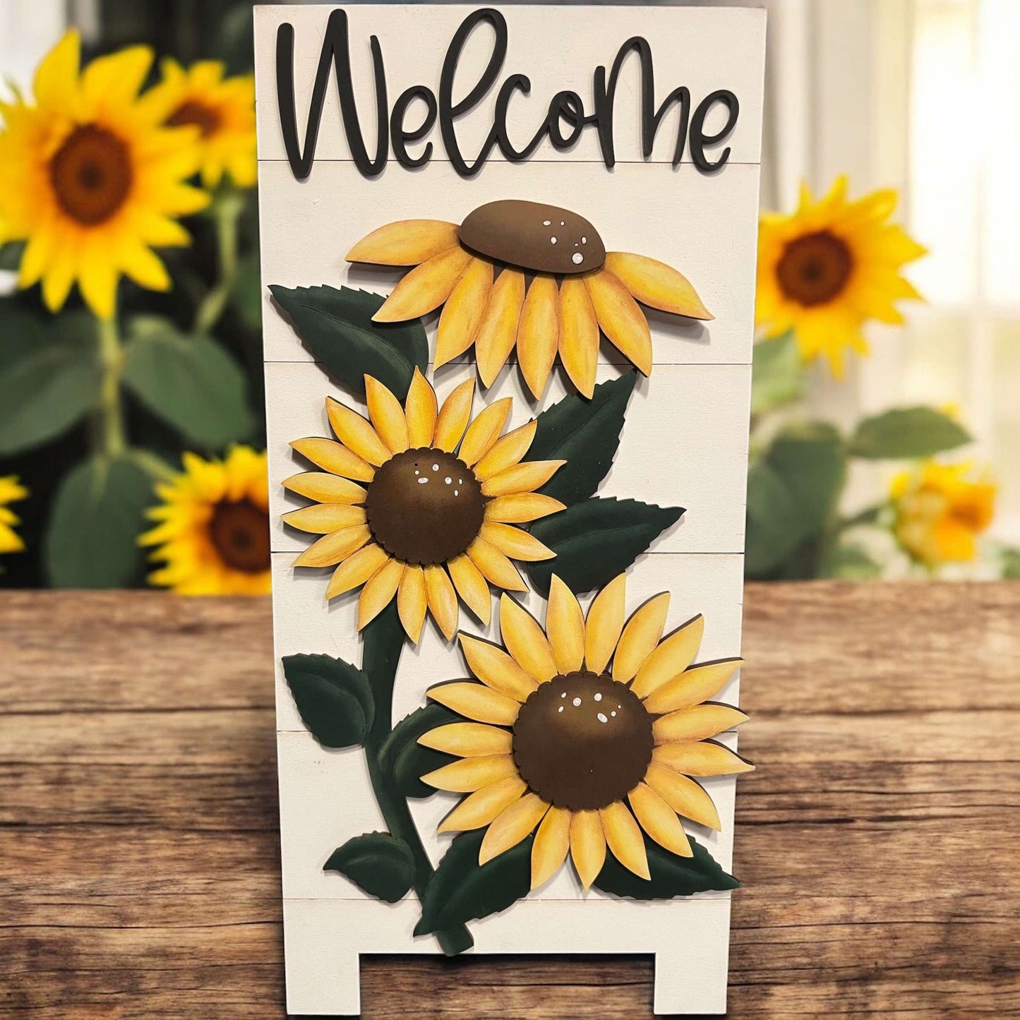 Sunflower Welcome Sandwich Board