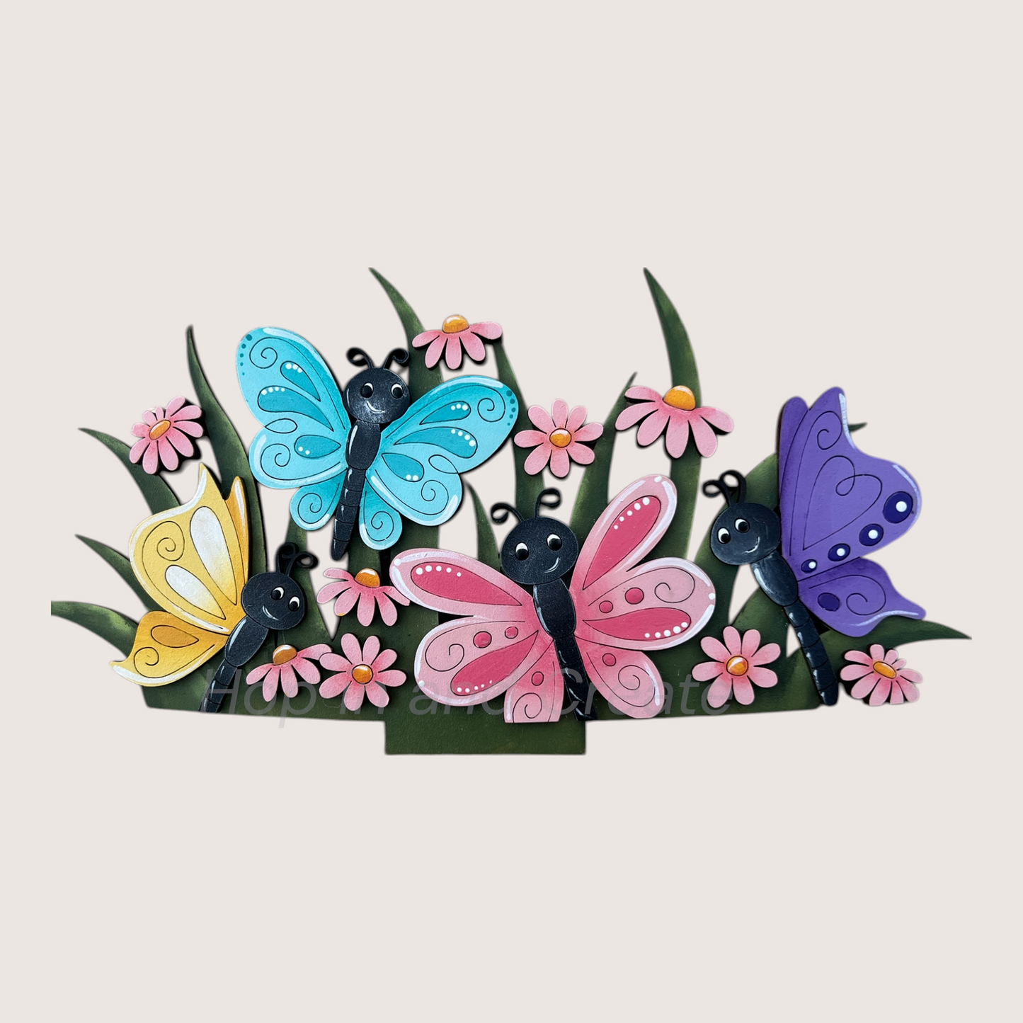 Butterfly Basket Insert – Full Size | Interchangeable Spring/Summer Decor