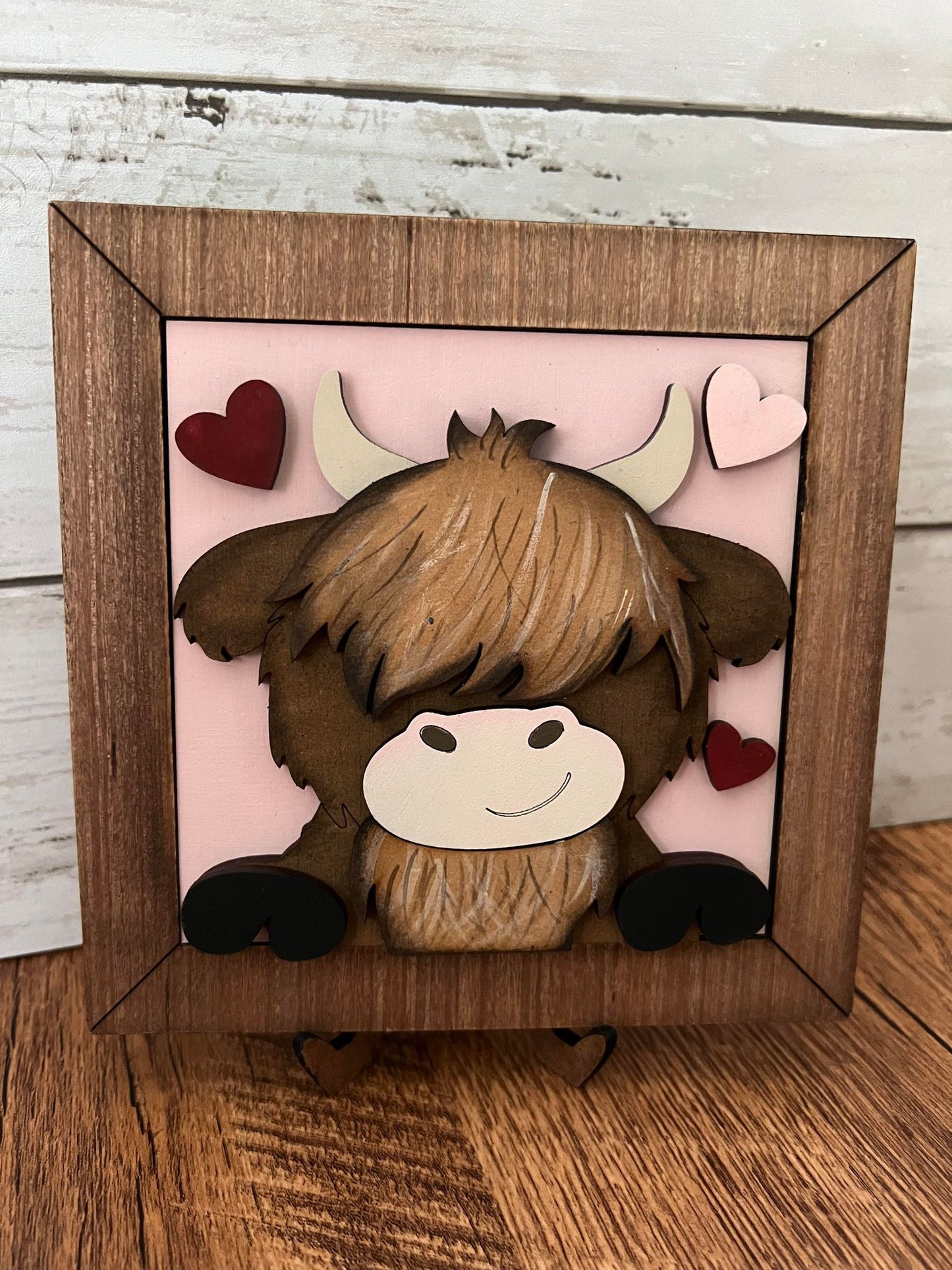 Valentine's Day Highland Cow Tiles