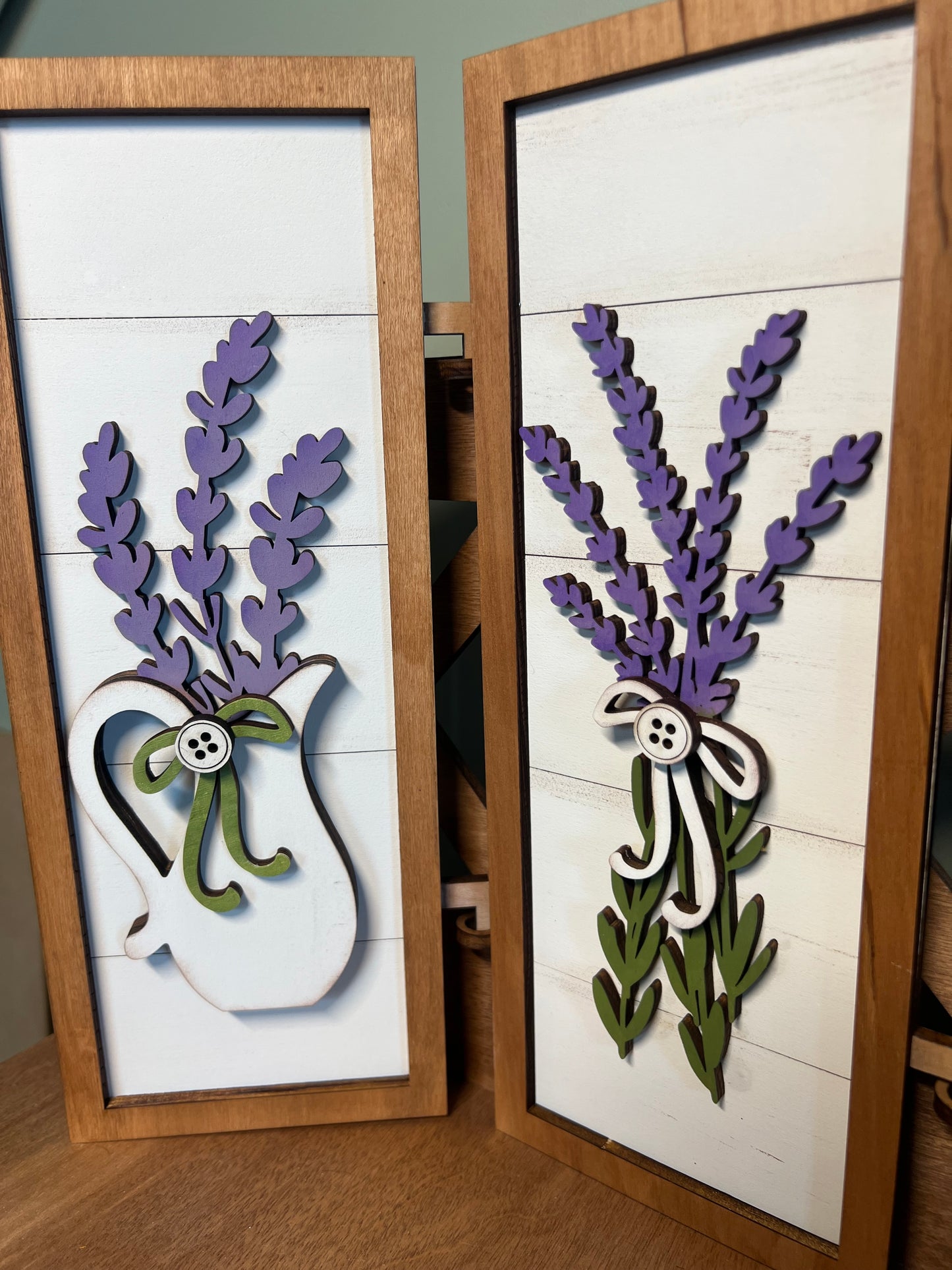 Lavender Vertical Trio Sign