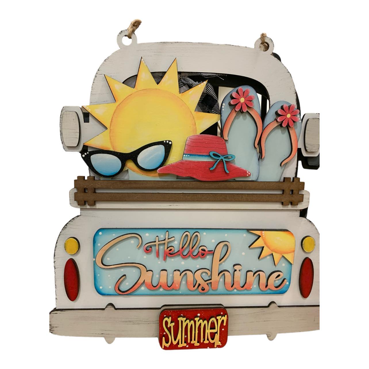 Summer Sunshine Hanging Truck | Cutting Board
