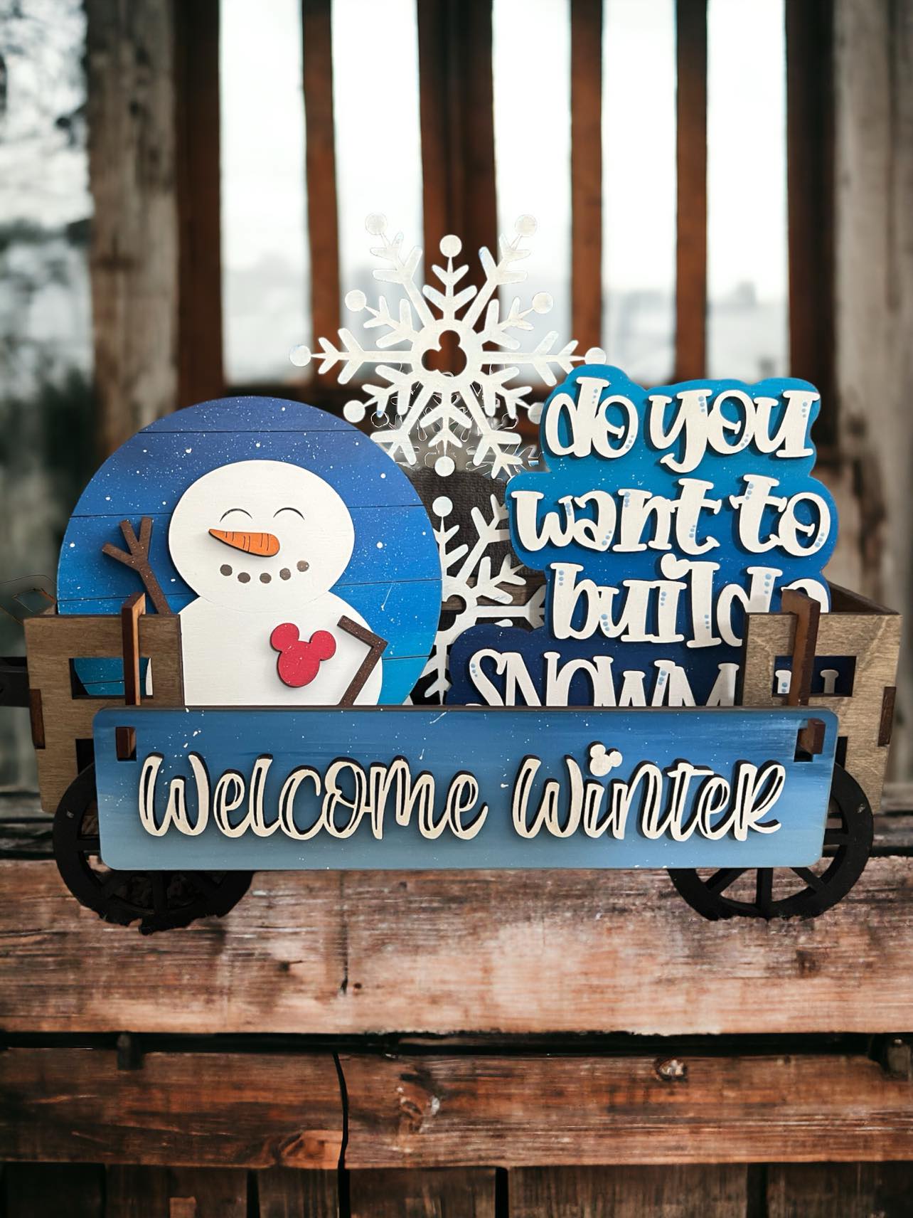 Winter Snowman 2 (Frozen) Crate