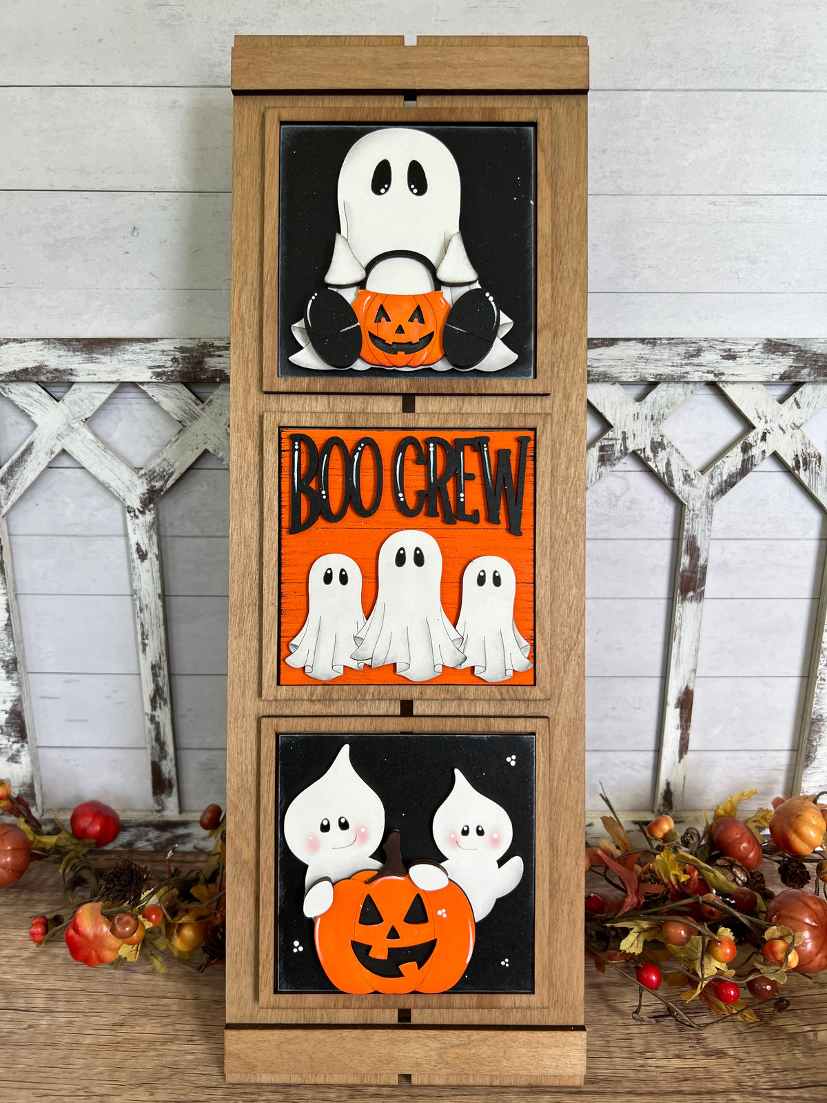 Cute Boo Ghost Full Size Halloween Interchangeable Tiles