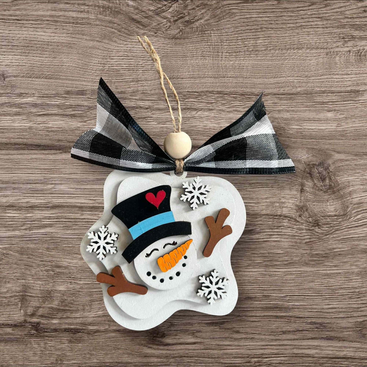 Melting Snowman, DIY Ornament Kit