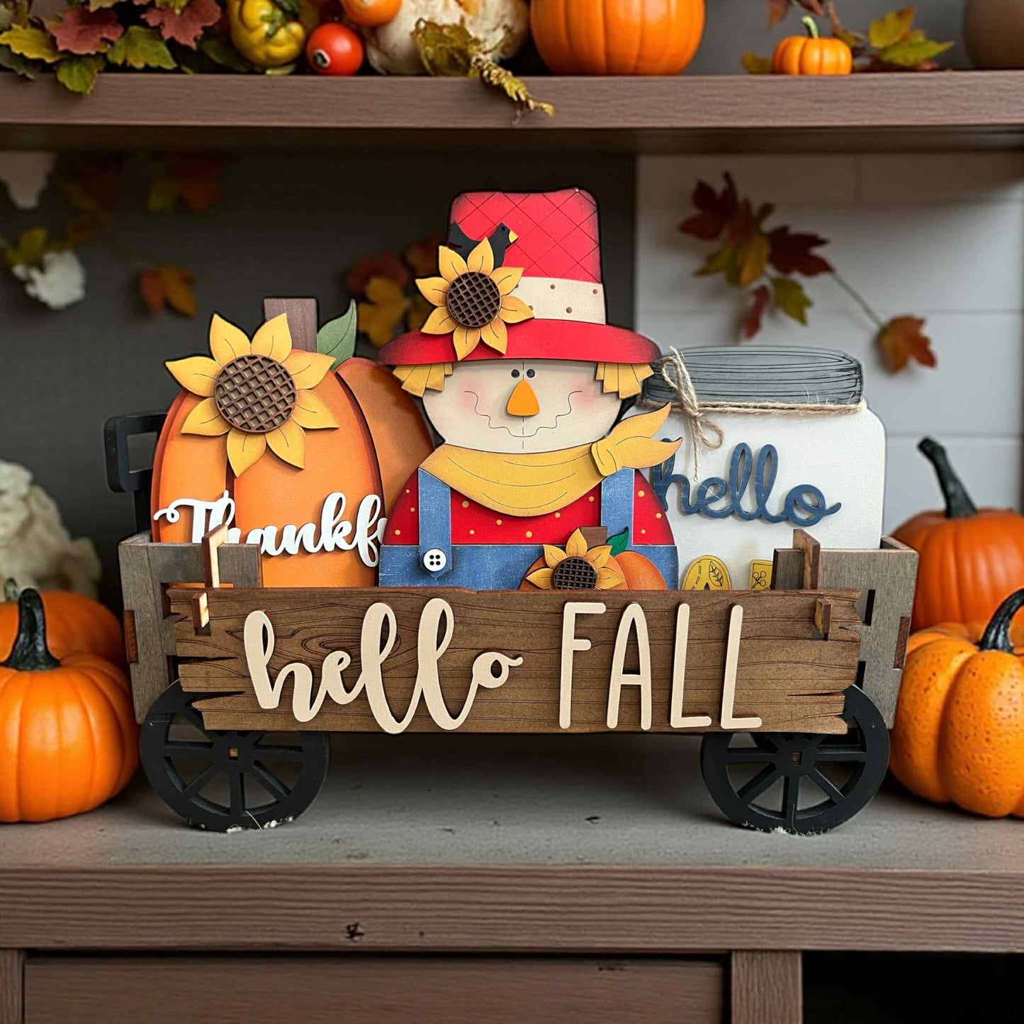 Fall Scarecrow Crate