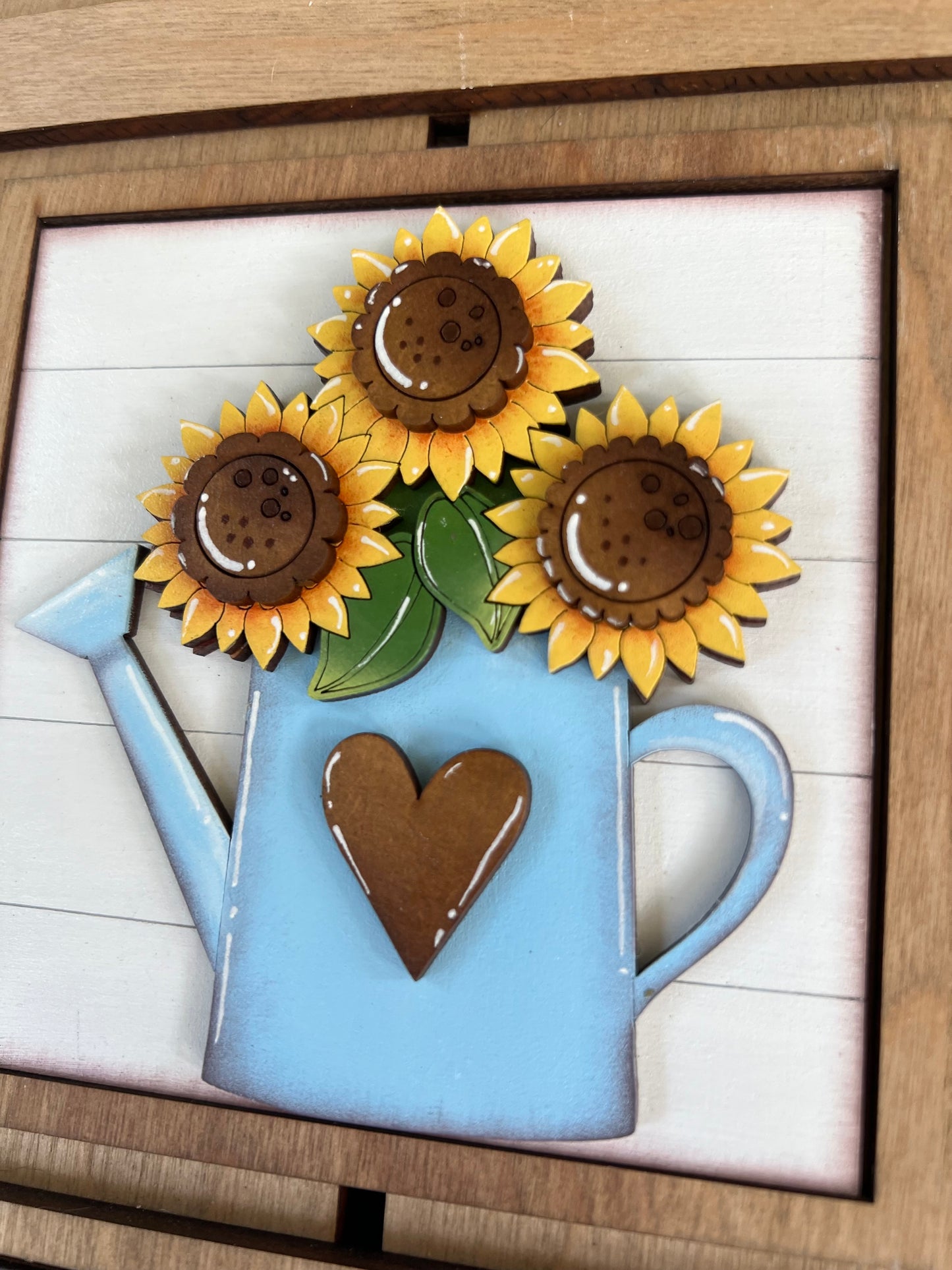 Sunflower Garden Interchangeable Tile Collection | Full Size Sunflower Ladder Tiles | Farmhouse Summer Decor