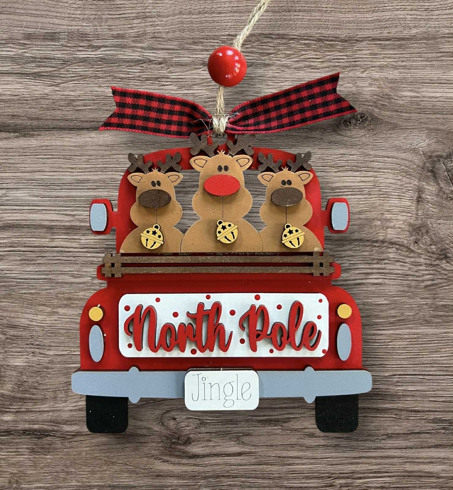 North Pole Kit Truck, DIY Ornament Kit