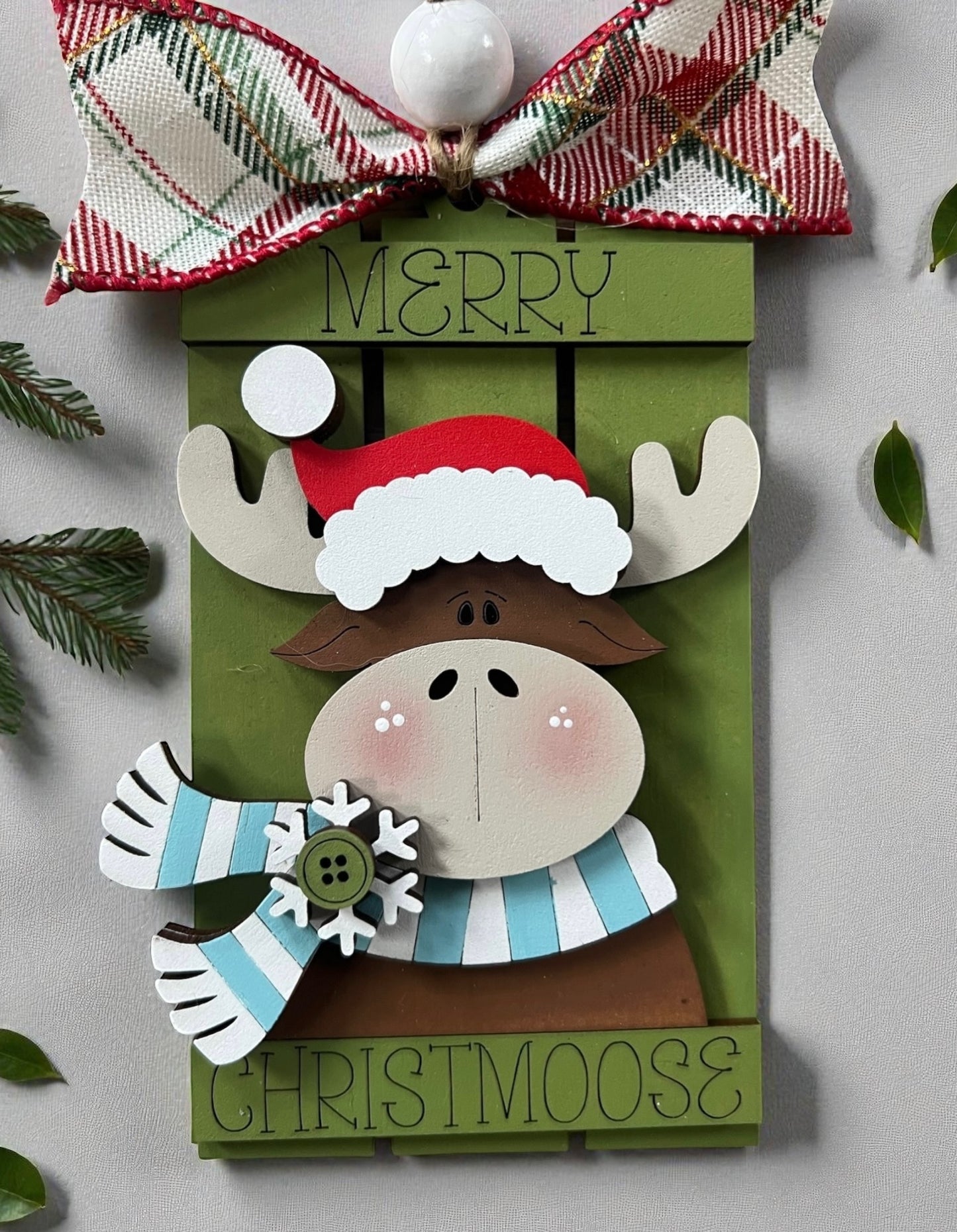Moose Sled, DIY Ornament Kit