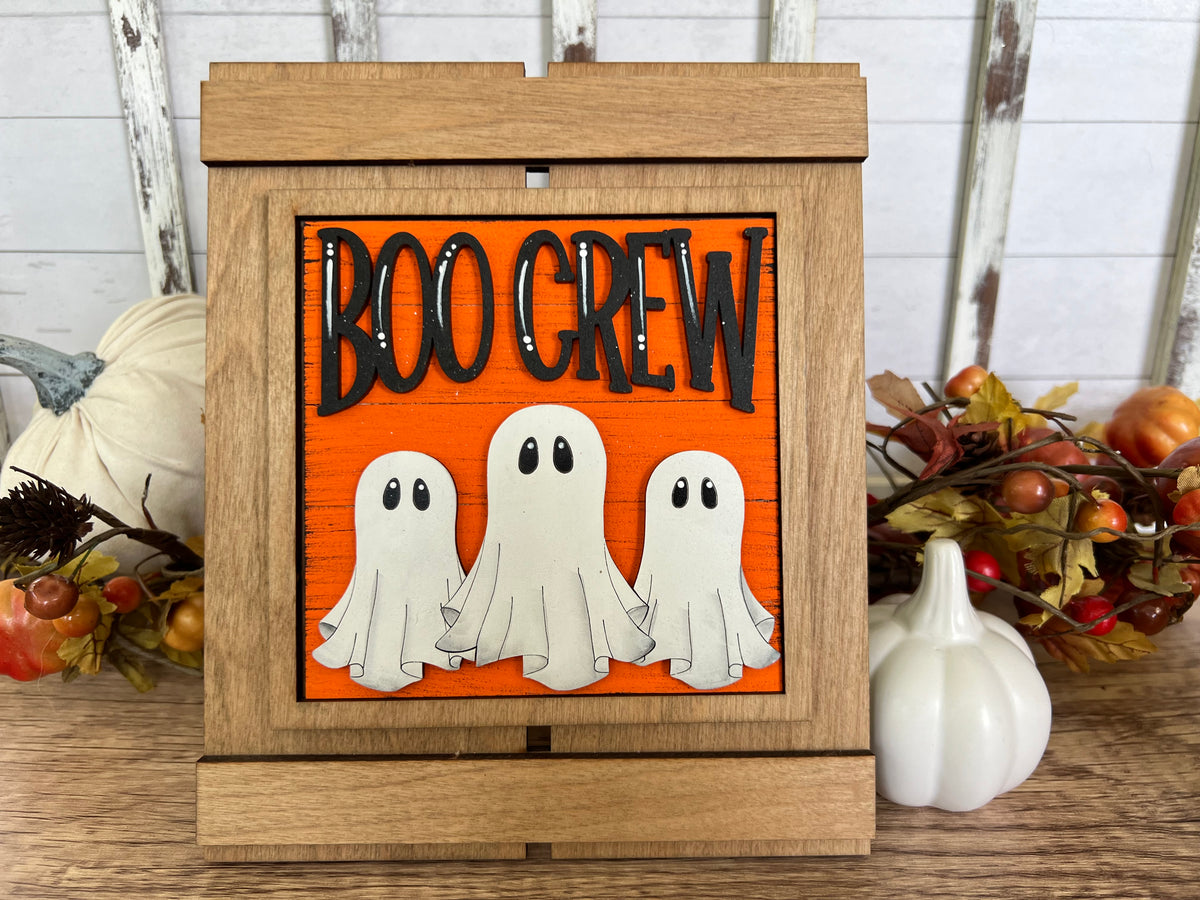 Cute Boo Ghost Full Size Halloween Interchangeable Tiles