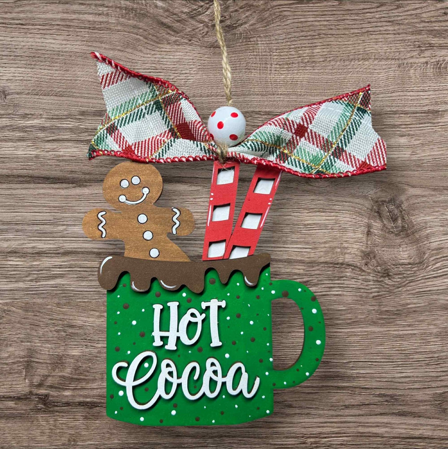 Hot Cocoa Mug, DIY Ornament Kit