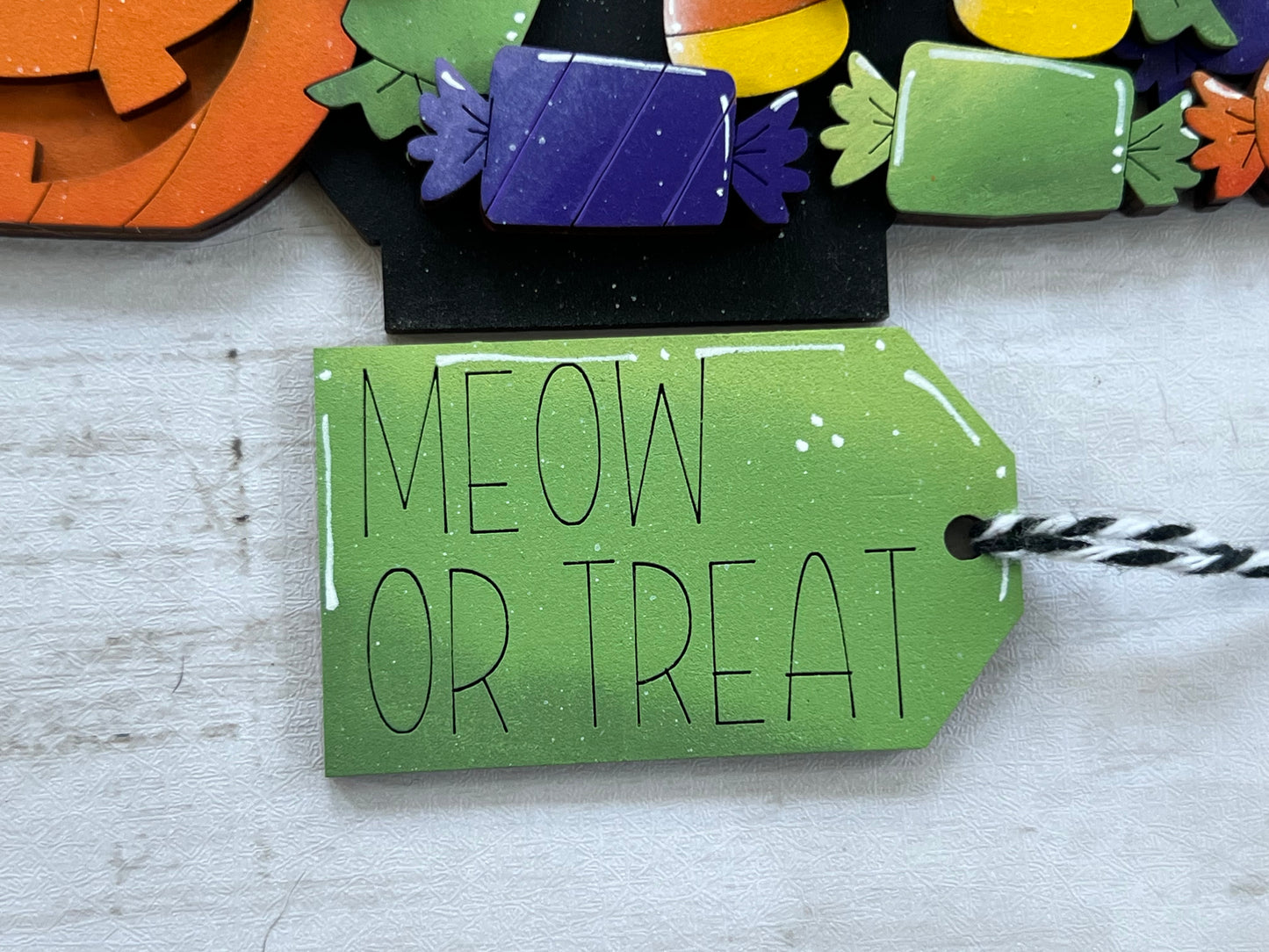 Halloween Black Cat Basket Insert Full Size | Interchangeable Halloween Decor