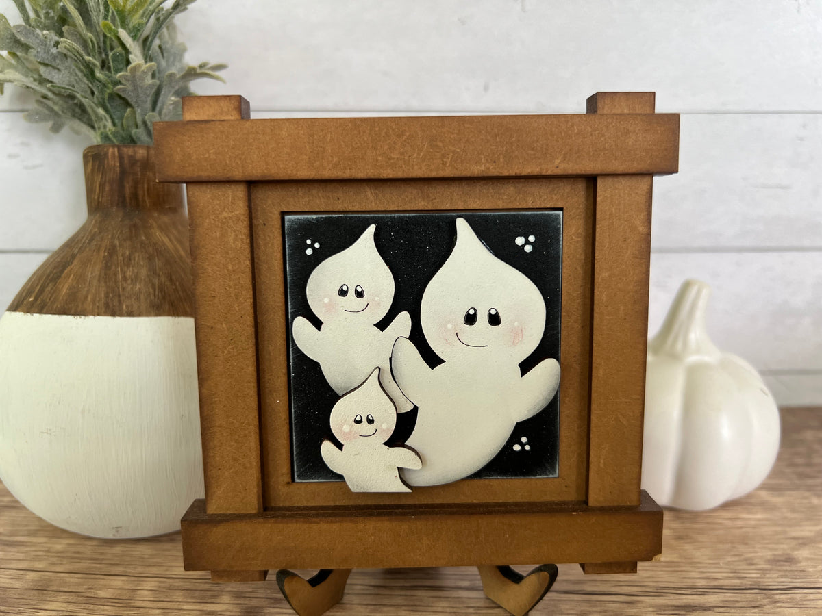 Cute Boo Ghost Halloween Interchangeable Mini Tiles