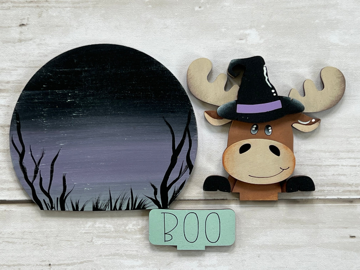 Halloween Moose Easel Insert