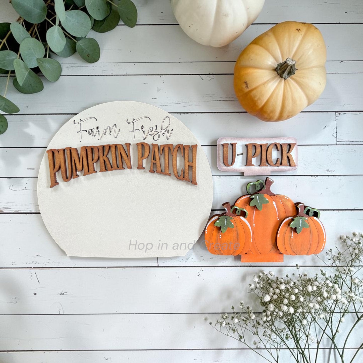 Fall Pumpkin Patch Easel Globe Insert