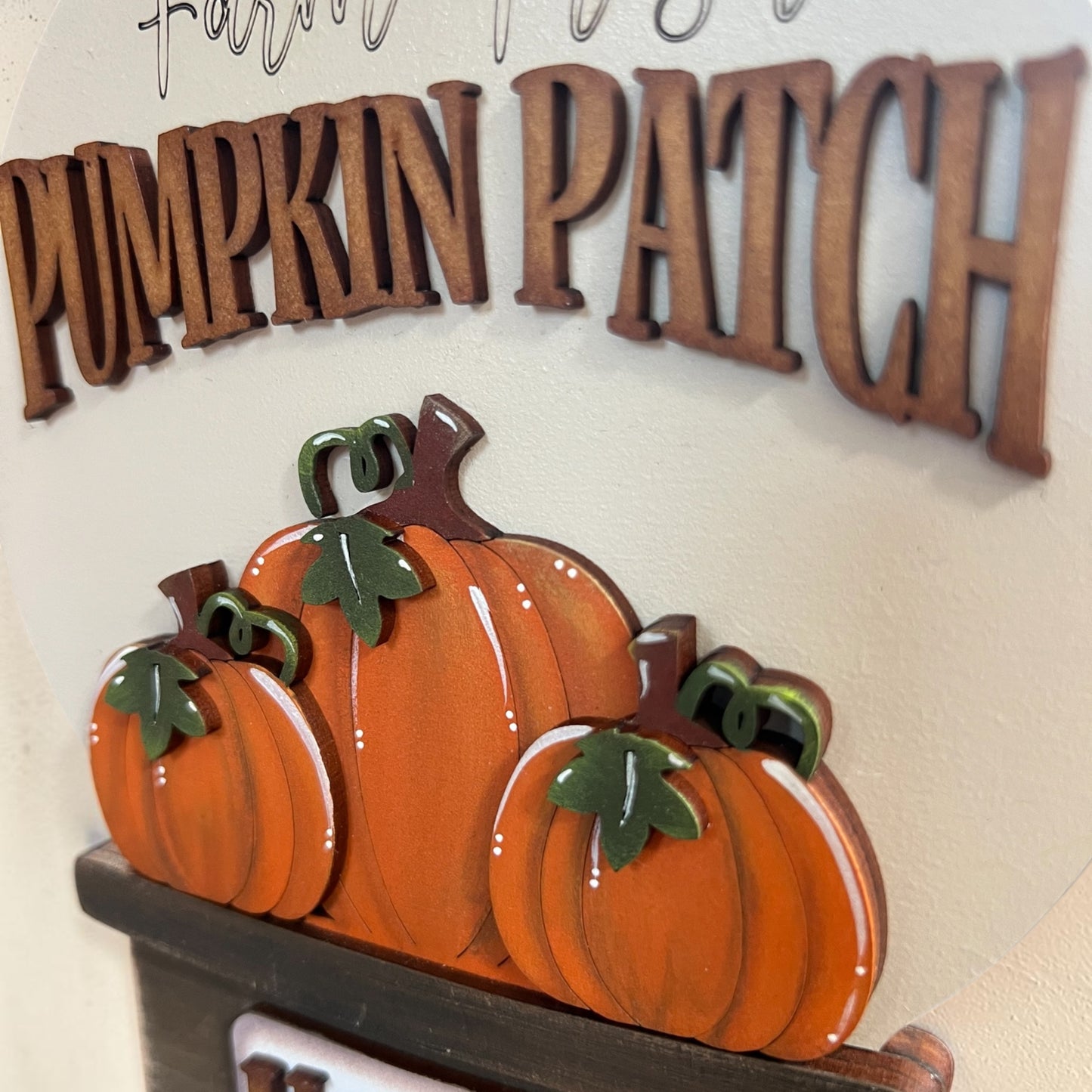 Fall Pumpkin Patch Easel Globe Insert