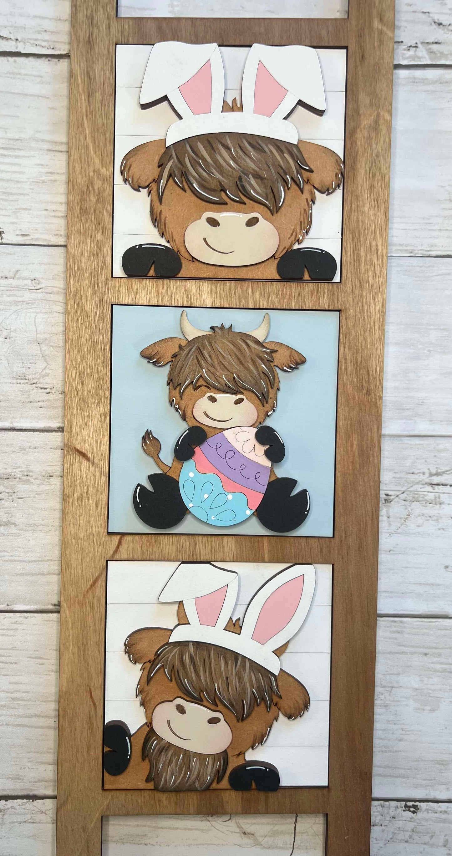 Easter Highland Cow Tiles