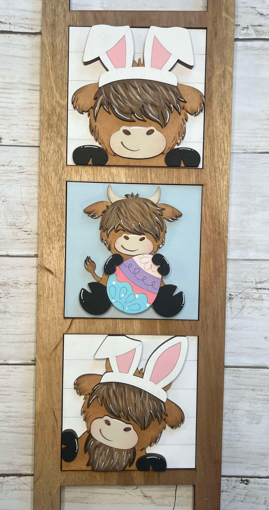 Easter Highland Cow Tiles