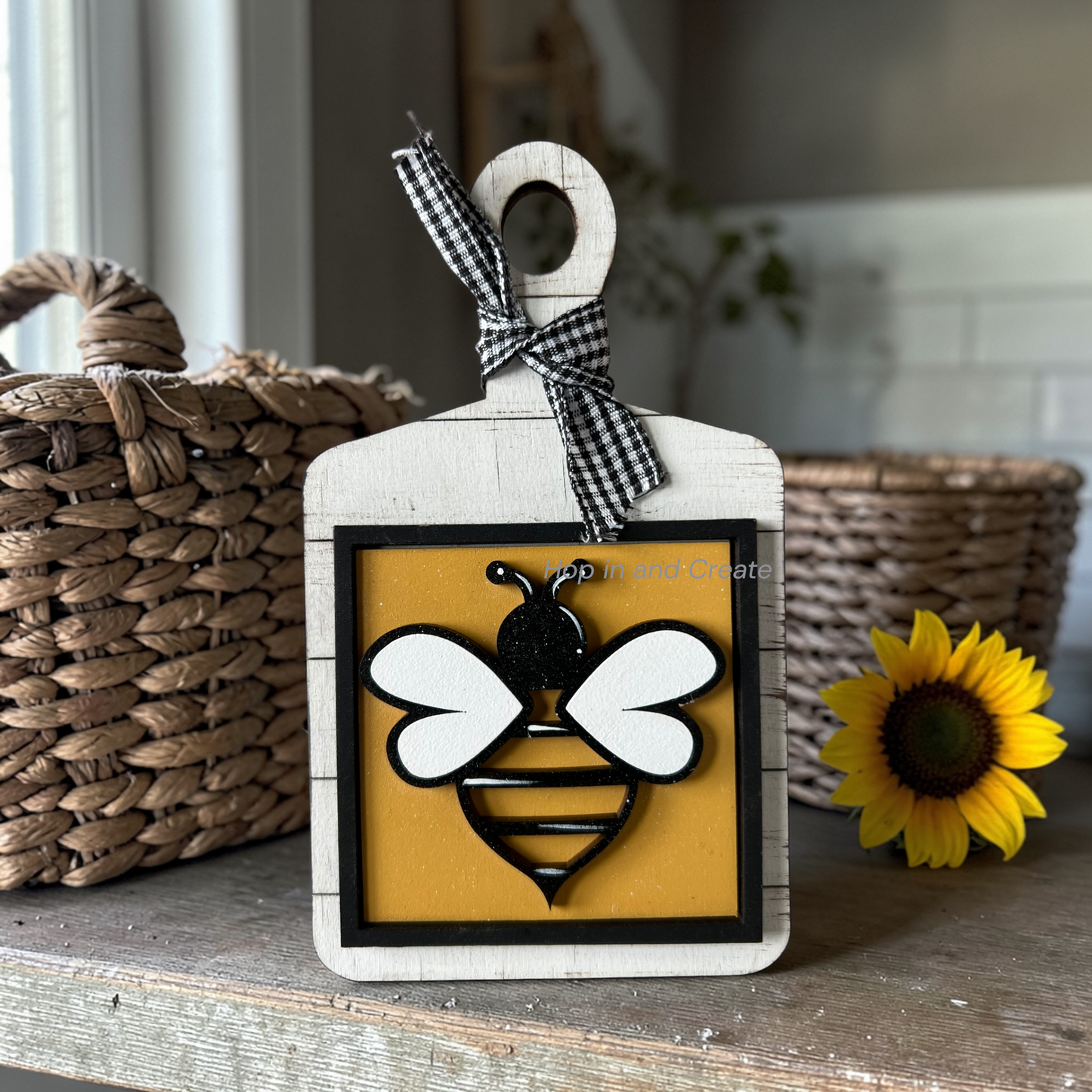 Bee Mini Tiles 2 | Summer Bee Decor | Interchangeable Mini Tiles