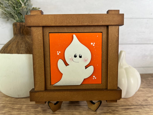Cute Boo Ghost Halloween Interchangeable Mini Tiles