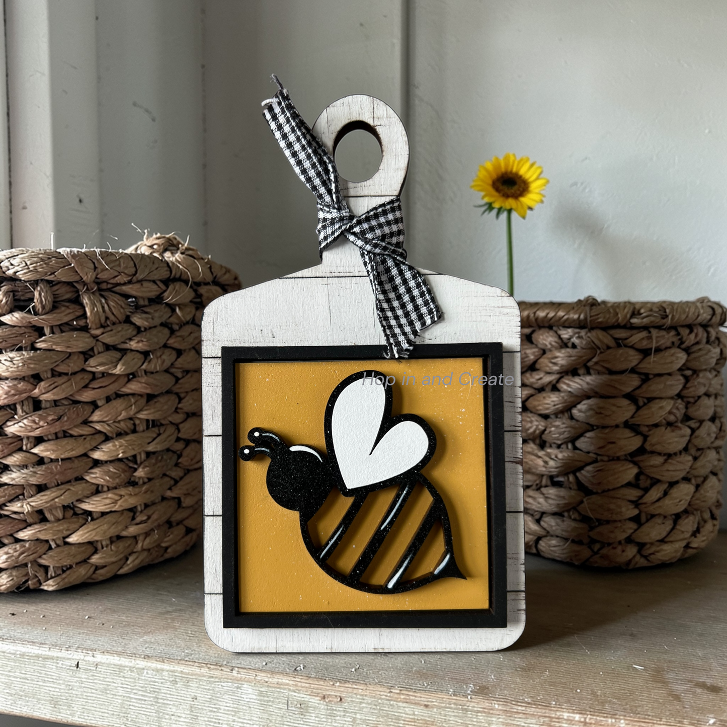 Bee Mini Tiles 2 | Summer Bee Decor | Interchangeable Mini Tiles