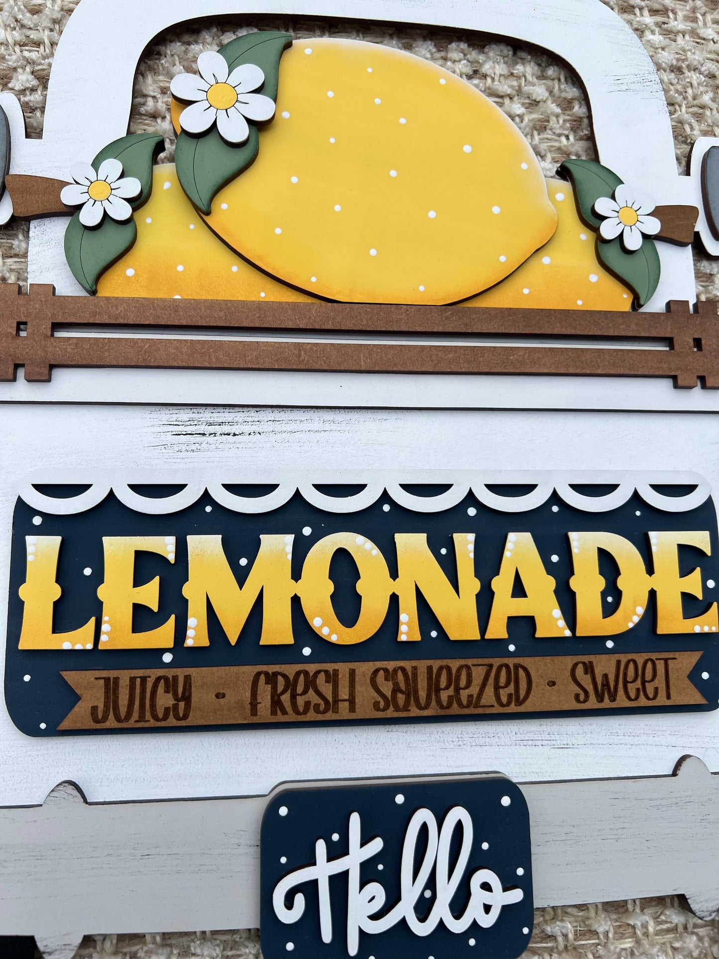 Fresh Lemonade Hanging Truck | Cutting Board