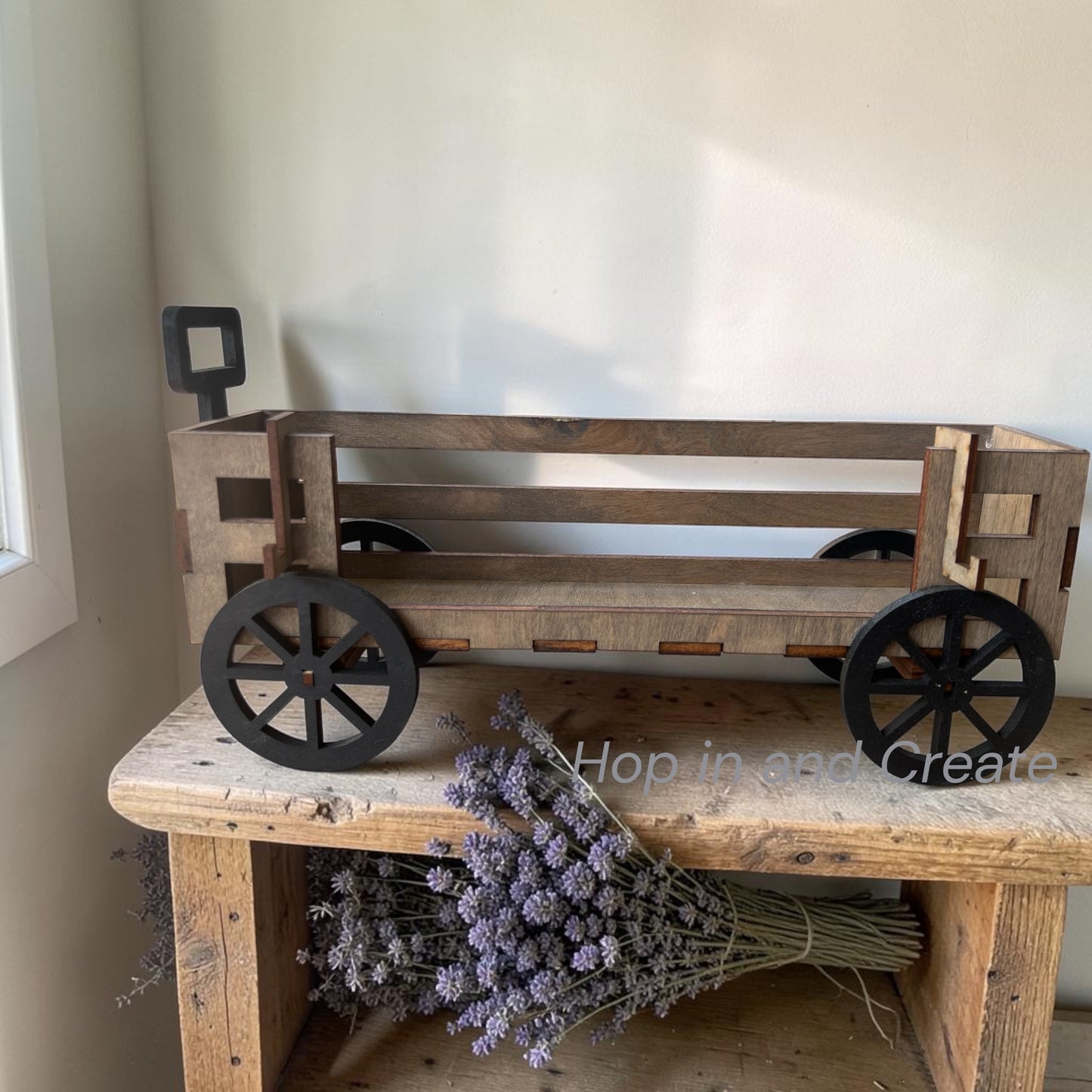 Hey Boo Ghost Halloween Wagon Crate Insert | Interchangeable Halloween Wagon Decor