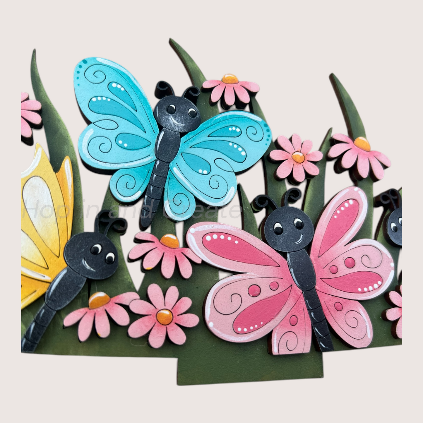 Butterfly Basket Insert – Full Size | Interchangeable Spring/Summer Decor