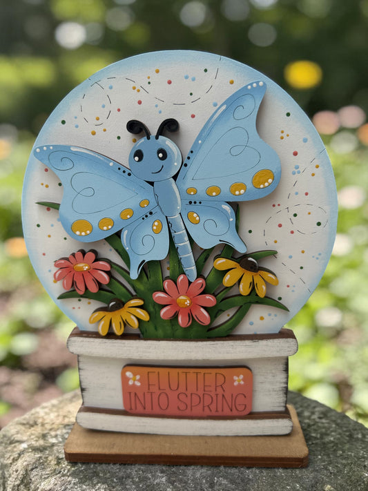Butterfly Easel Insert – Flutter Into Spring | Interchangeable Decor