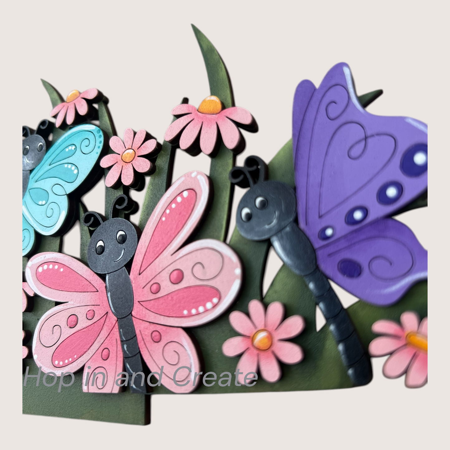 Butterfly Basket Insert – Full Size | Interchangeable Spring/Summer Decor
