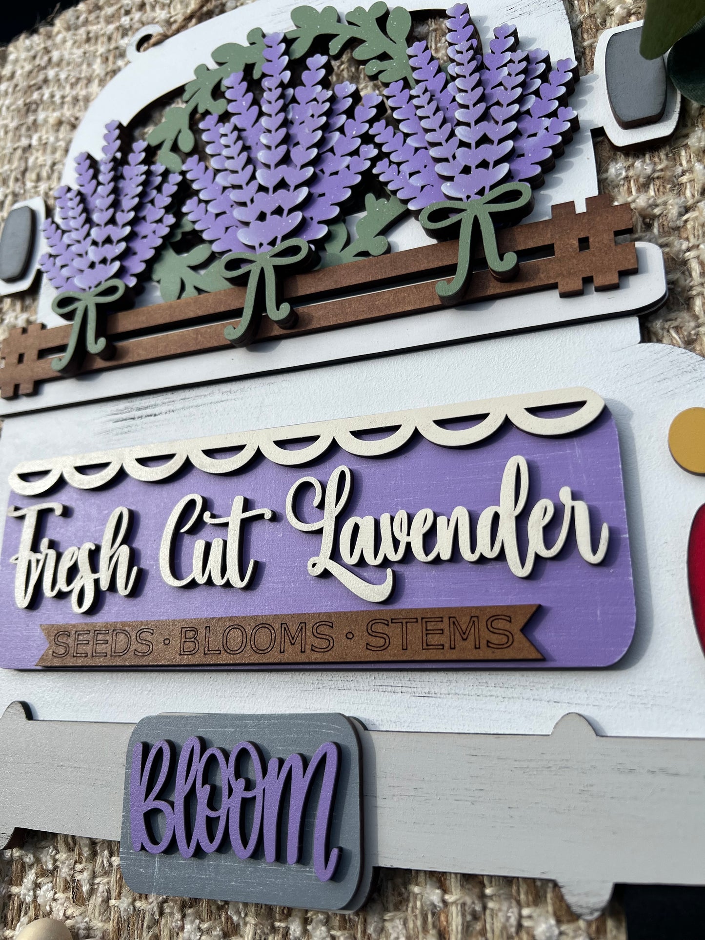 Lavender Hanging Truck | Cutting Board