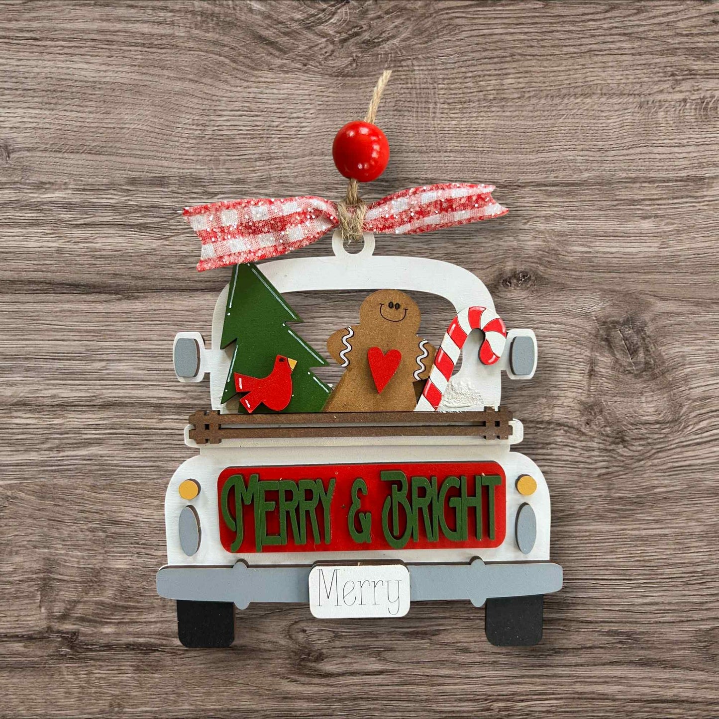Merry & Bright Truck, DIY Ornament Kit