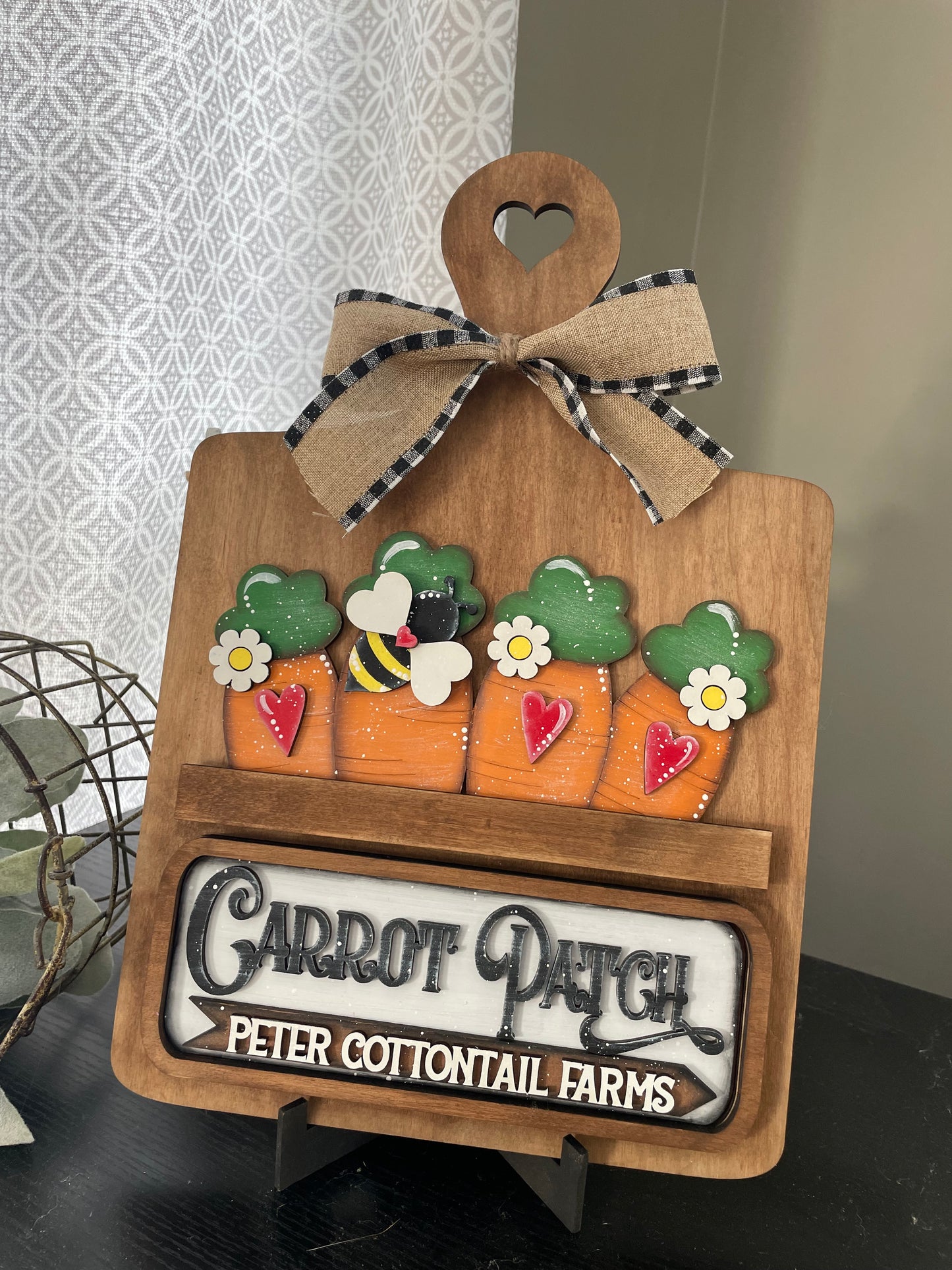 Easter Carrots Hanging Truck | Cutting Board