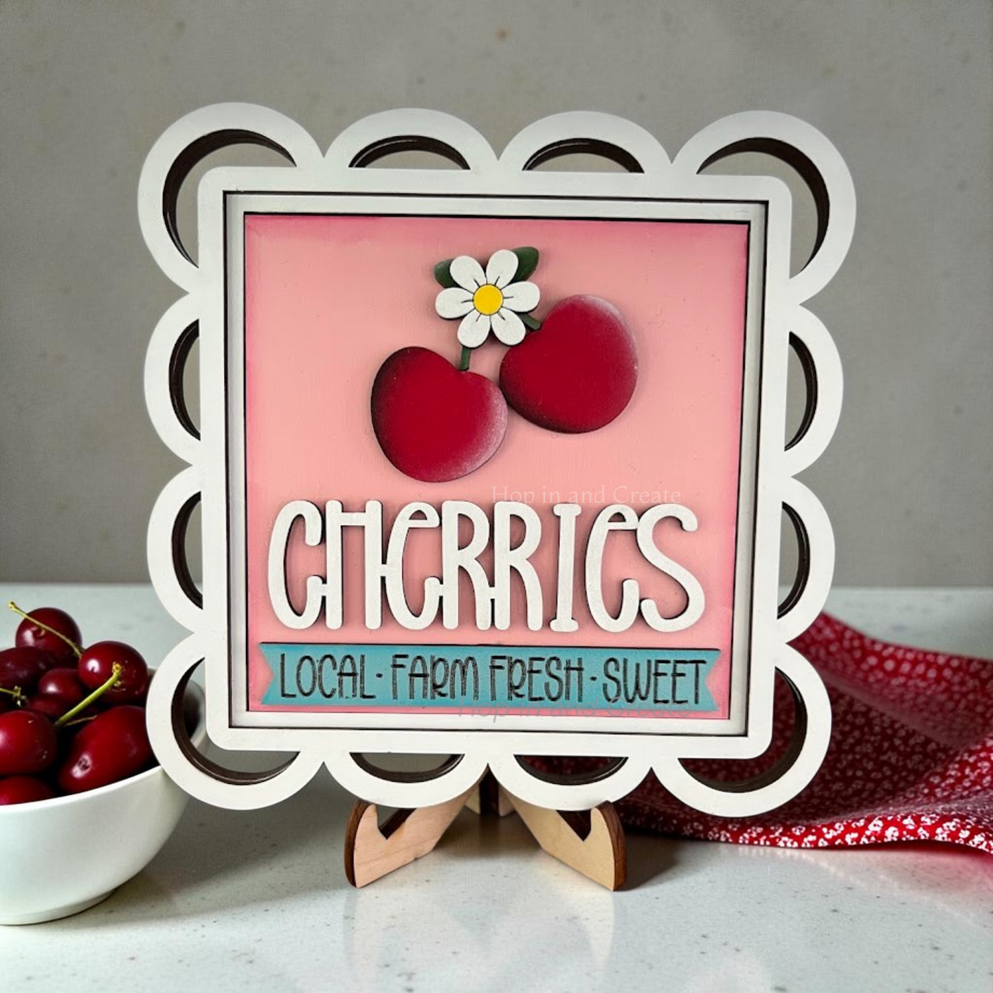 Cherry Full Size Interchangeable Tiles (4.25”) | Summer Decor