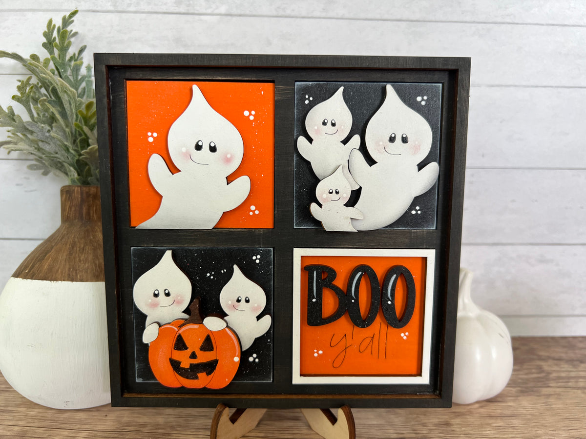Cute Boo Ghost Halloween Interchangeable Mini Tiles