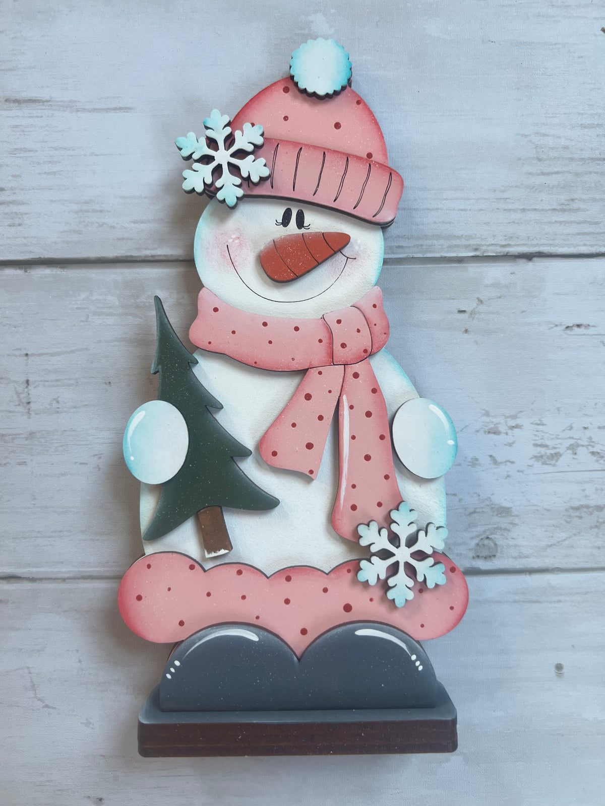 Mr and Mrs Snowman Standing Santa Shelf Sitter – DIY Kit